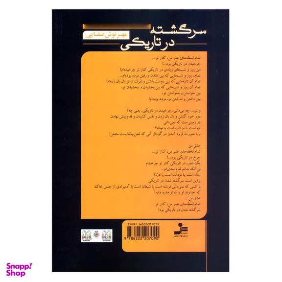 کتاب سرگشته در تاریکی اثر مهرنوش صفایی نشر نسل نواندیش