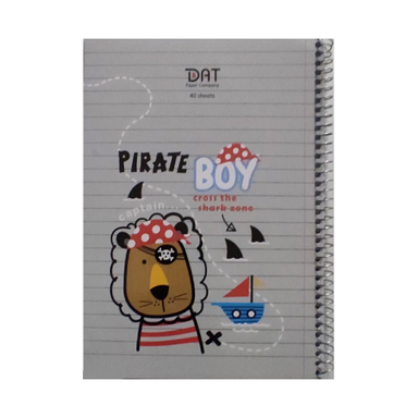 دفتر مشق 40 برگ دات طرح Pirate Boy کد 510