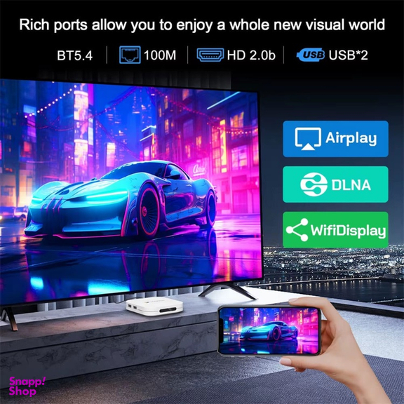آندروید باکس اچ96 مدل M1 Plus حافظه 128 گیگا بایت