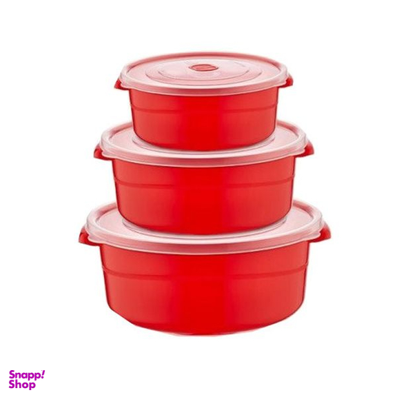 ظرف نگهدارنده هوبی لایف مدل Tencere کد10307 بسته 3 عددی