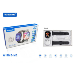 ساعت هوشمند و ایرفون بلوتوثی ویسمی مدل WISME-M3 49mm