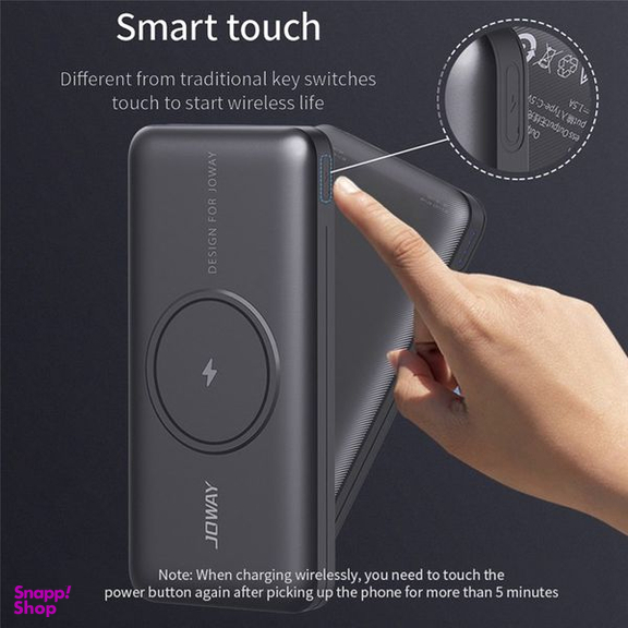 پاوربانک جووی مدل jp-289 Wireless ظرفیت 20000 میلی آمپر ساعت