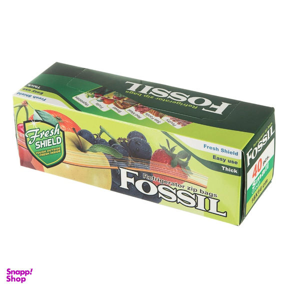 زیپ کیپ فسیل کد 036 سایز 14×18 سانتی متر بسته 40 عددی