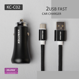 شارژر فندکی 20 وات کلومن مدل KC-C02 همراه کابل USB-C