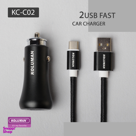 شارژر فندکی 20 وات کلومن مدل KC-C02 همراه کابل USB-C