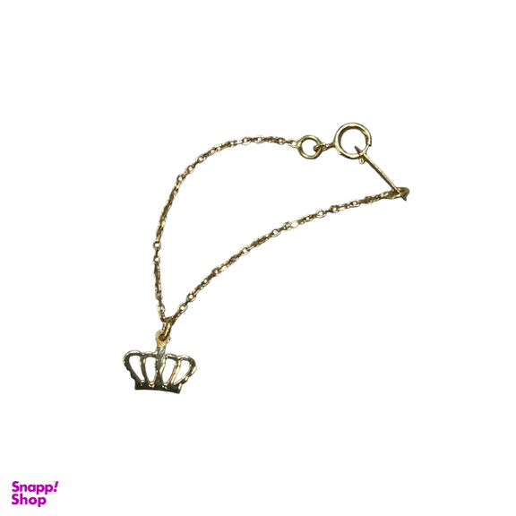 آویز ساعت طلا دخترانه طرح تاج کد 1515