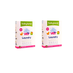 پودر صابون شستشو لباس کودک بیبی لند مدل COCO وزن 400 گرم بسته 2 عددی