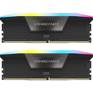 حافظه رم دو کاناله کورسیر Vengeance RGB 5200MHz DDR5 ظرفیت ۶۴ گیگابایت
