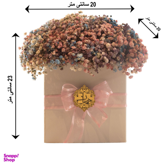 سبد گل طبیعی عروس هفت رنگ هیمان کد B209