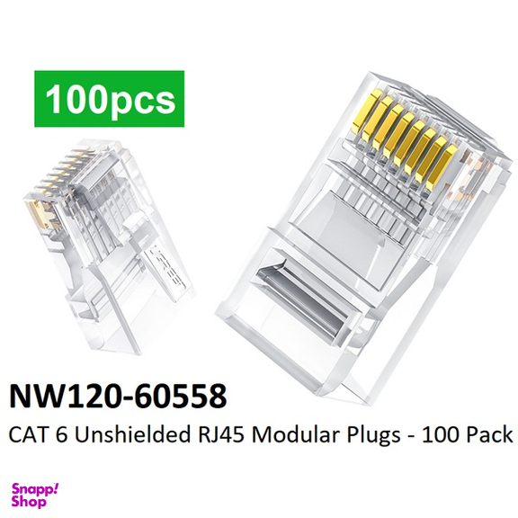 سوکت شبکه CAT6 UTP یوگرین مدل NW120 بسته 100 عددی