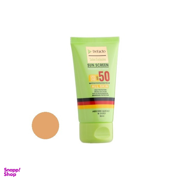 کرم ضد آفتاب رنگی دیفکتو SPF 50 مدل 01 ‌مناسب برای انواع پوست حجم 50 حجم میلی‌ لیتر