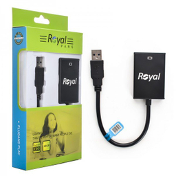 کابل تبدیل USB-A به HDMI رویال مدل Converter Cable