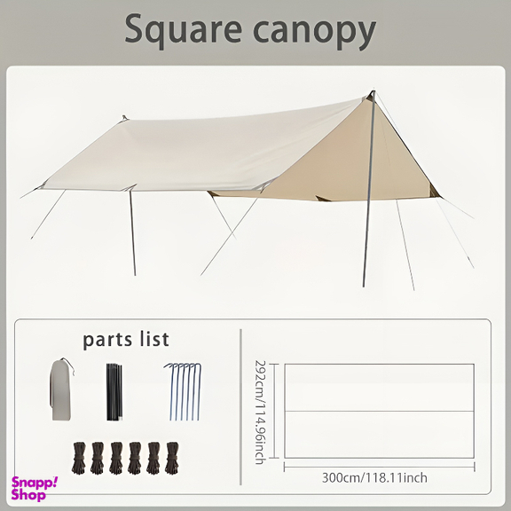 سایه بان کمپینگ چهار نفره مدل Beach Tent