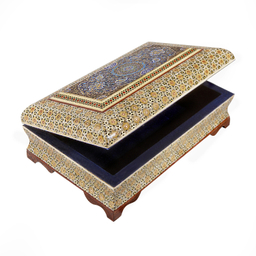 جعبه خاتم کاری خادم ملت کد 1371