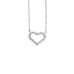 گردنبند نقره زنانه مدل قلب خاص جواهری کد 6933