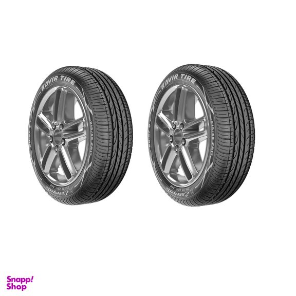 لاستیک خودرو کویر تایر مدل گل KB57 سایز 215/60R16 دو حلقه