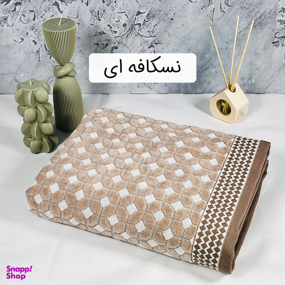 حوله حمام آذرریس طرح کایلا سایز 100×165 سانتی متر
