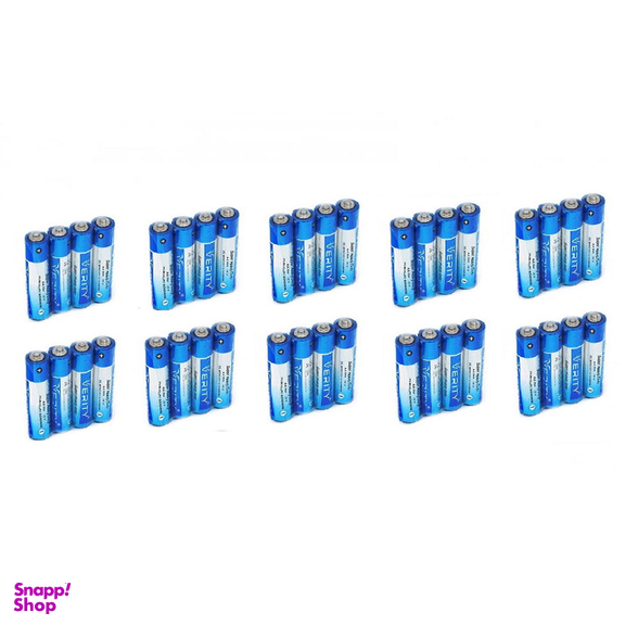 باتری قلمی وریتی مدل Zinc Carbon AA بسته 40 عددی