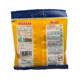 پاستیل لقمه ای آجری مارابو وزن 50 گرم بسته 12 عددی