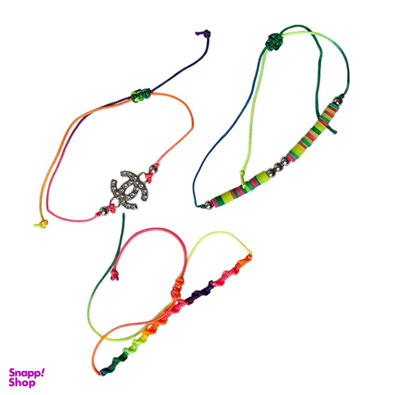دستبند دخترانه طرح H&M کد 087 بسته 3 عددی