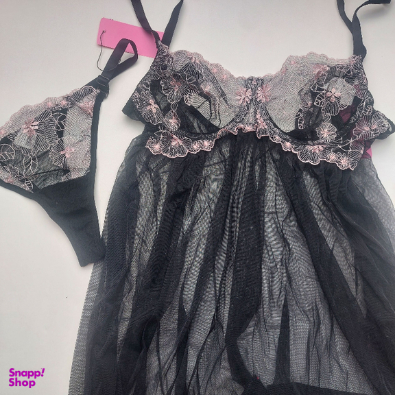 لباس خواب زنانه برتا کد 2200BS رنگ مشکی