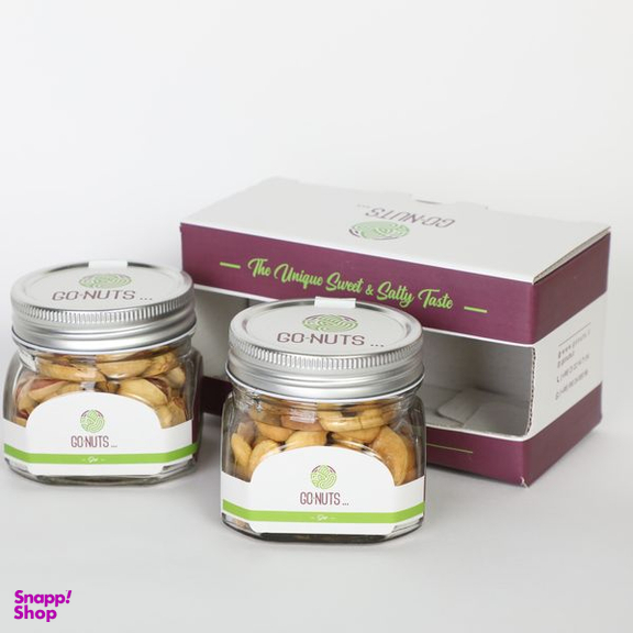 آجیل هدیه تنگ گلبهار 1 به همراه پسته احمدآقایی بادام هندی گوناتس وزن 200 گرم