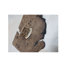 استند چوبی منبت کاری مدل برگ کد SI003