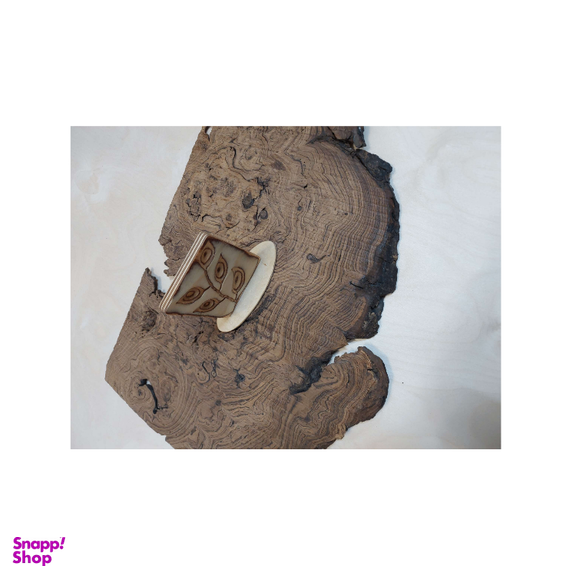 استند چوبی منبت کاری مدل برگ کد SI003