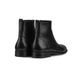 نیم بوت مردانه چرم مونو کد J5528-001 رنگ مشکی