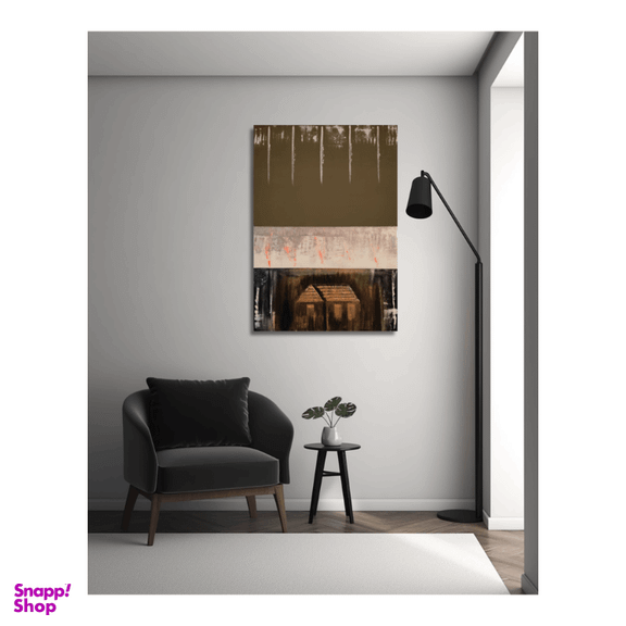تابلو نقاشی مدل پناهگاه متروک کد A020818