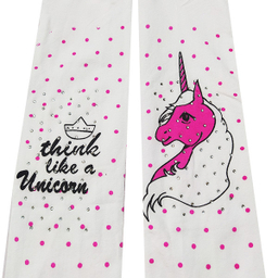 جوراب شلواری دخترانه مدل Uni9 طرح اسب تک شاخ