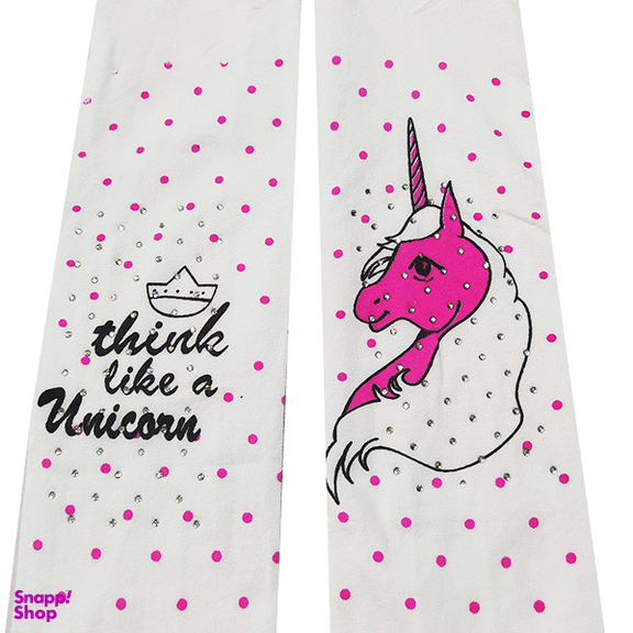 جوراب شلواری دخترانه مدل Uni9 طرح اسب تک شاخ