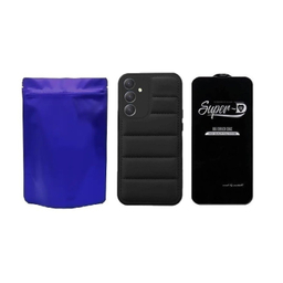 کاور گوشی موبایل مدل M-B PUFFER مناسب برای سامسونگ Galaxy A16 به همراه محافظ صفحه نمایش SuperD