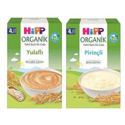 غذای کمکی کودک جو دوسر و 5 غله بدون شیر هیپ 200 گرم بسته 2 عددی