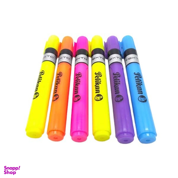 ماژیک علامت گذار پلیکان مدل TEXTO بسته 6 عددی