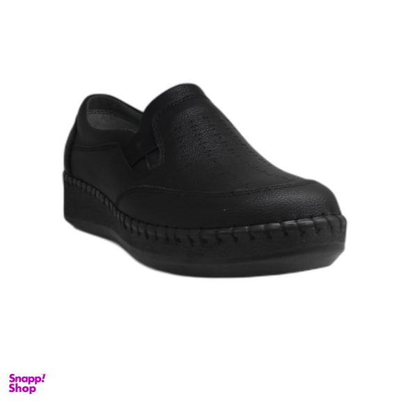 کفش طبی زنانه شهرام طب کد 3090 رنگ تمام مشکی