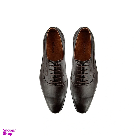 کفش رسمی مردانه کروکو مدل راشا رنگ قهوه ای