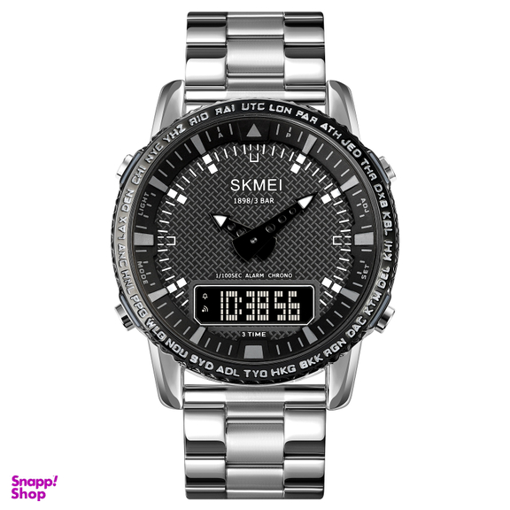 ساعت مچی عقربه ای مردانه اسکمی 1898 رنگ نقره ای