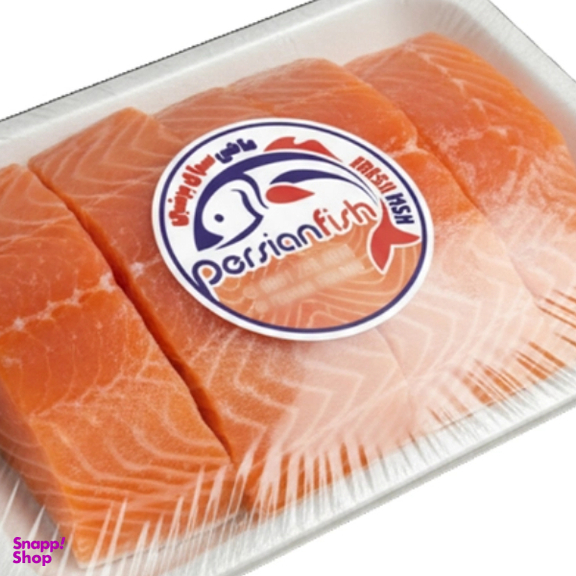 ماهی تازه صید روز فیله ماهی قزل سالمون پروفیش وزن 600 گرم