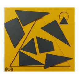 پازل 8 مهره مانا مدل مثلث سایز 20×23 سانتی‌ متر