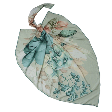 روسری زنانه آنالیا مدل ابریشم مجلسی دور دست دوز چهار فصل کد 5062