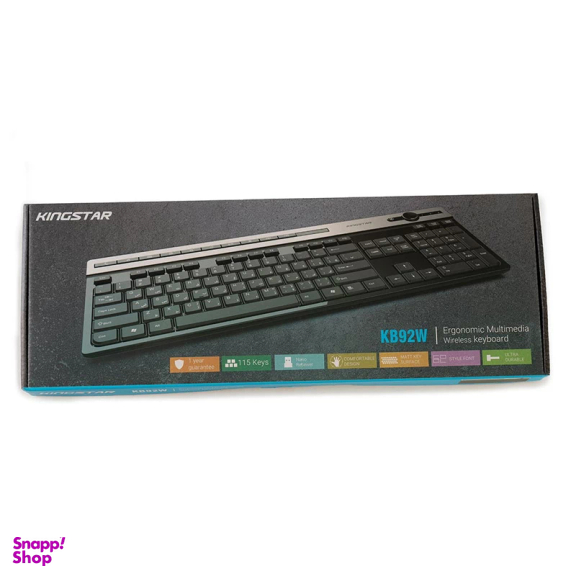 کیبورد بی سیم کینگ استار مدل KB92W