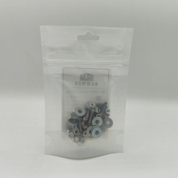 پیچ و مهره و واشر هامر مدل استوانه کد M4-15mm بسته 75 عددی