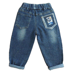 شلوار جین بچگانه مدل تدی رنگ آبی