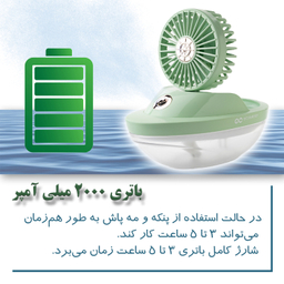 پنکه مه پاش گیفت کالکشن مدل aqua