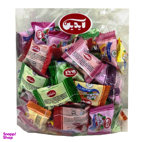 آبنبات با طعم میوه و مغز پاستیل آیدین وزن 500 گرم