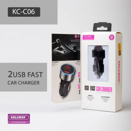 شارژر فندکی کلومن مدل KC-C06 به همراه کابل USB-C