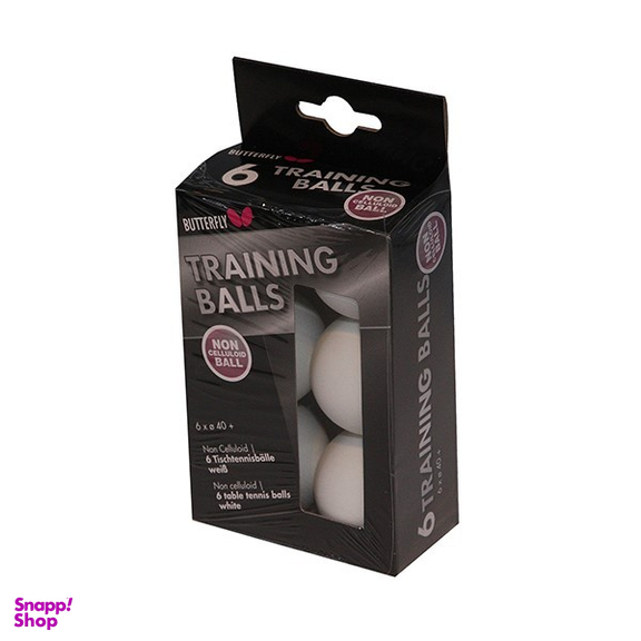 توپ پینگ پنگ باترفلای مدل TT Training Balls بسته ۶ عددی