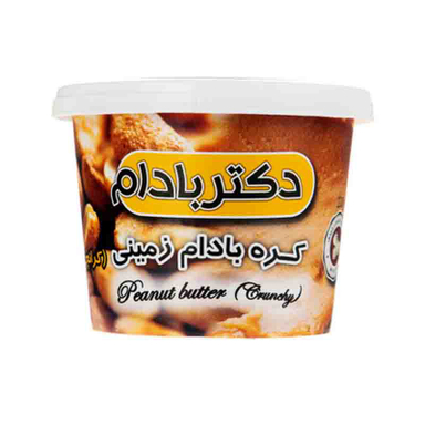 کره بادام زمینی کرانچی دکتر بادام وزن 220 گرم