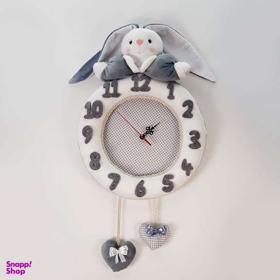 ساعت دیواری کودک نی نی سیس مدل خرگوش رابیت کد W-RAB-T